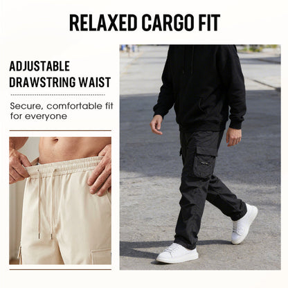 Men's Casual Cargo Pants with Multi-Pockets