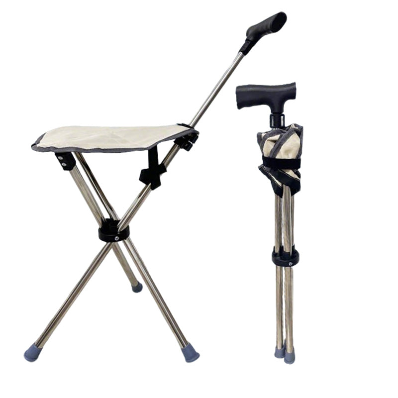 🦯🪑 2-in-1 Foldable Cane With Chair | Walk & Rest Anywhere Instantly! 🏆🌟 Freedom to explore without fatigue—supports up to 300lbs, lightweight & portable. Grab yours now!