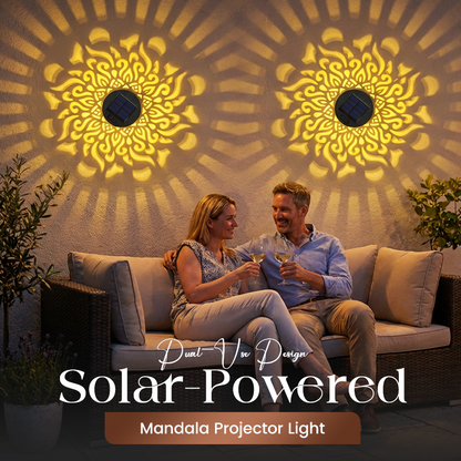 💡💓Surprise Price🔥Solar-Powered Mandala Projector Light🎁🏠6