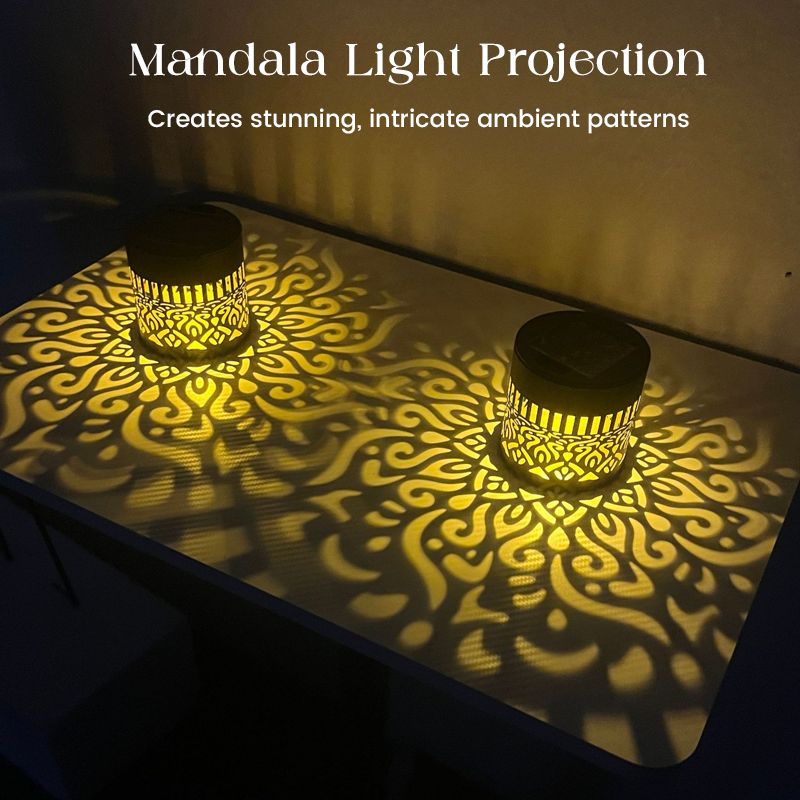 💡💓Surprise Price🔥Solar-Powered Mandala Projector Light🎁🏠6