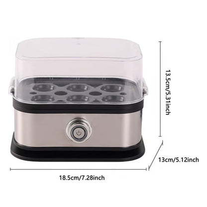 ⏳Time-Limited Special ⏰🍳 Multifunctional Egg Steamer with Clear Lid – Boil, Poach or Omelet✨
