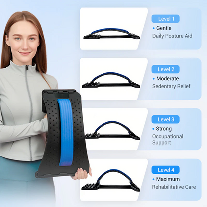 🔥 50% OFF🧘‍♂️Magnetic Lumbar Stretcher – Acupressure Massage, Portable Design & Relieves Back Pain ✨