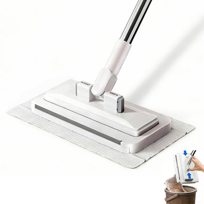 🧹50% OFF HOT SALE! Telescopic Long Handle Flat Dust Mop, Shark Tooth Lock Microfiber Cleaning Cloth Mop for Ceiling, Cabinet Top & Wall Deep Cleaning