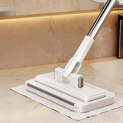 🧹50% OFF HOT SALE! Telescopic Long Handle Flat Dust Mop, Shark Tooth Lock Microfiber Cleaning Cloth Mop for Ceiling, Cabinet Top & Wall Deep Cleaning