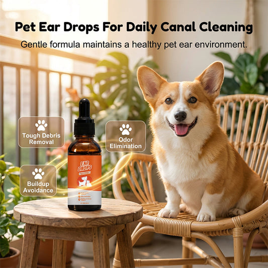Natural Dog & Cat Ear Drop for Itching & Wax Build-Up