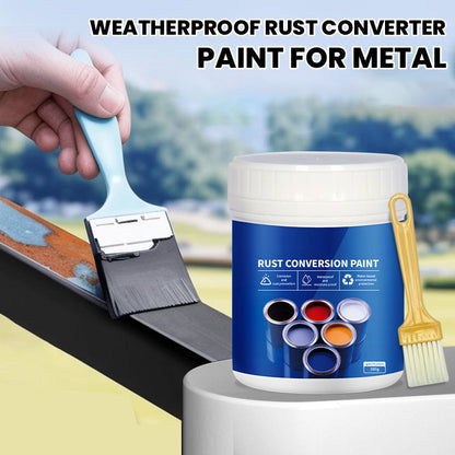 🛡️ 50% OFF NOW! 🎨 Weatherproof Rust Converter Paint – Turns Rust into Paintable Surface, Stops Corrosion & Blocks UV – No Sanding Needed ✨