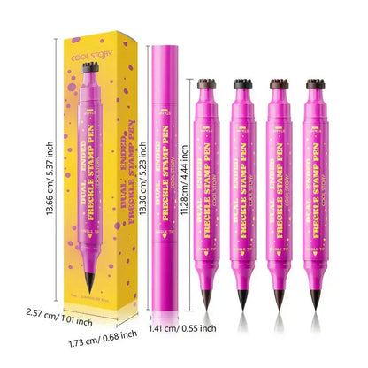 💗BUY 1 GET 1 FREE💗Waterproof Freckles Pen: Faux Freckle Stamp and Fine Tip Eyeliner for Realistic, Long-Lasting Freckles and Effortless Makeup, Perfect for Daily Wear and Cosplay