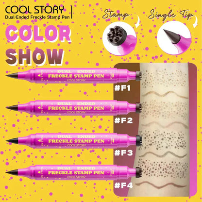 💗BUY 1 GET 1 FREE💗Waterproof Freckles Pen: Faux Freckle Stamp and Fine Tip Eyeliner for Realistic, Long-Lasting Freckles and Effortless Makeup, Perfect for Daily Wear and Cosplay