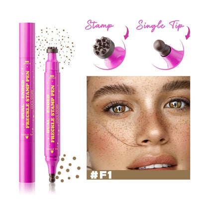 💗BUY 1 GET 1 FREE💗Waterproof Freckles Pen: Faux Freckle Stamp and Fine Tip Eyeliner for Realistic, Long-Lasting Freckles and Effortless Makeup, Perfect for Daily Wear and Cosplay