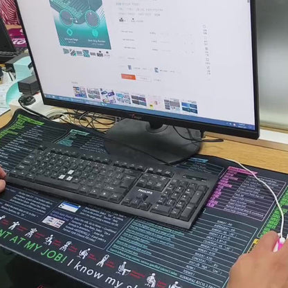 🔥 Hot sale 50% OFF🔥Stain-Resistant Anti-Slip Shortcut Desk Pad for Office