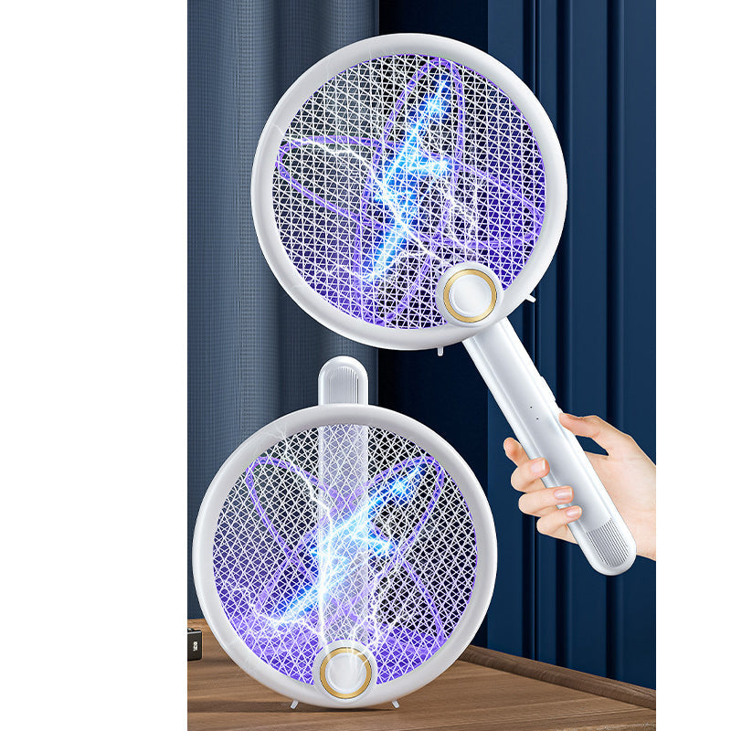 📢📢 50% OFF ⏰💎 Foldable Electric Mosquito Swatter with UV Attract Light – 3-in-1 Automatic Mosquito Killer🦟💡 Rechargeable, safe, ideal for home & travel.✅
