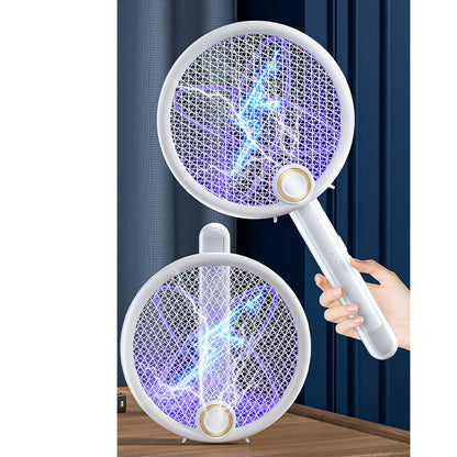 📢📢 50% OFF ⏰💎 Foldable Electric Mosquito Swatter with UV Attract Light – 3-in-1 Automatic Mosquito Killer🦟💡 Rechargeable, safe, ideal for home & travel.✅