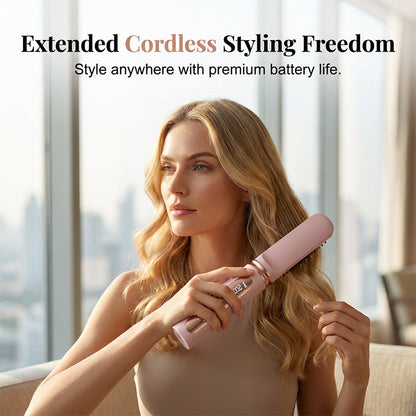⏳Limited-time 50% off⏰Rechargeable Cordless Heated Straightening Brush