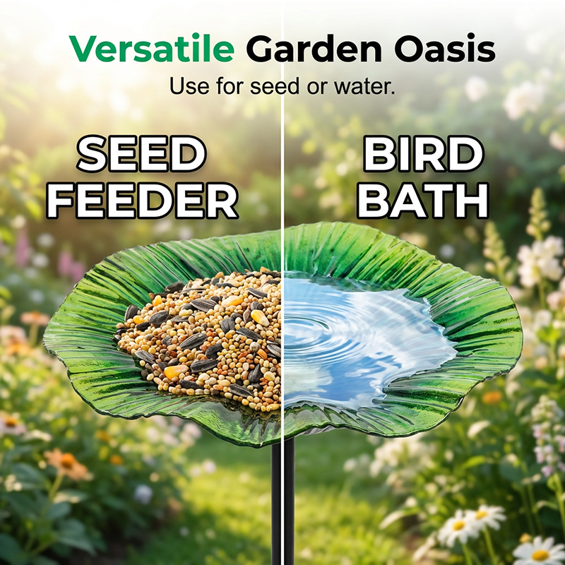 Vibrant Garden Flower Stake Bird Feeder