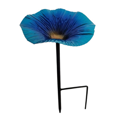 Vibrant Garden Flower Stake Bird Feeder