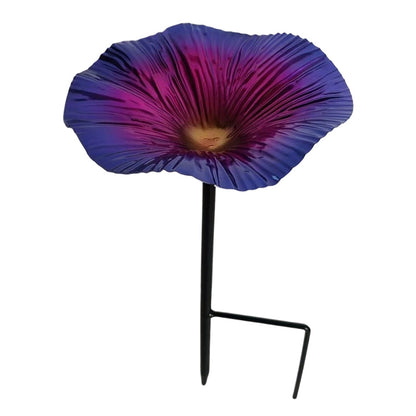 Vibrant Garden Flower Stake Bird Feeder