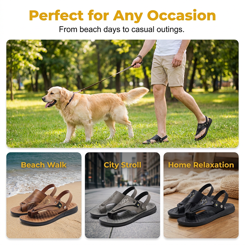 Men's Convertible 2-in-1 Sandals & Slippers