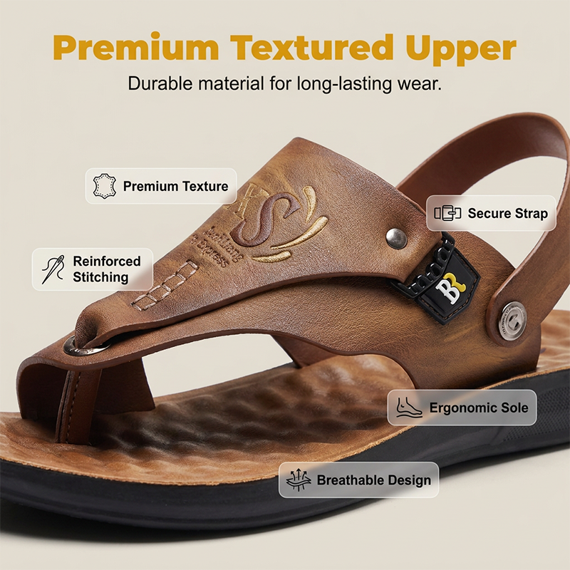 Men's Convertible 2-in-1 Sandals & Slippers