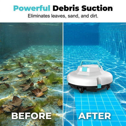 🤖New arrival 50% OFF!🌊Pool Cleaning Robot | Cordless · Powerful Suction · Smart Navigation · One-Touch Start · Easy-to-Remove Filter Basket🏖️