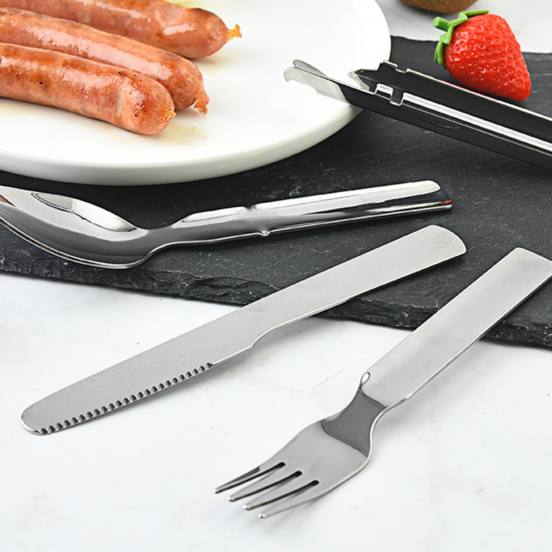 🥳2026 HOT SALE🥳💞50K+ SOLD!🍴🎒 50% OFF! 4-in-1 Stainless Steel Cutlery Set – Fork, spoon, knife & holder with bottle opener. Compact & travel-ready. Perfect for picnics & camping! 🏕️✨