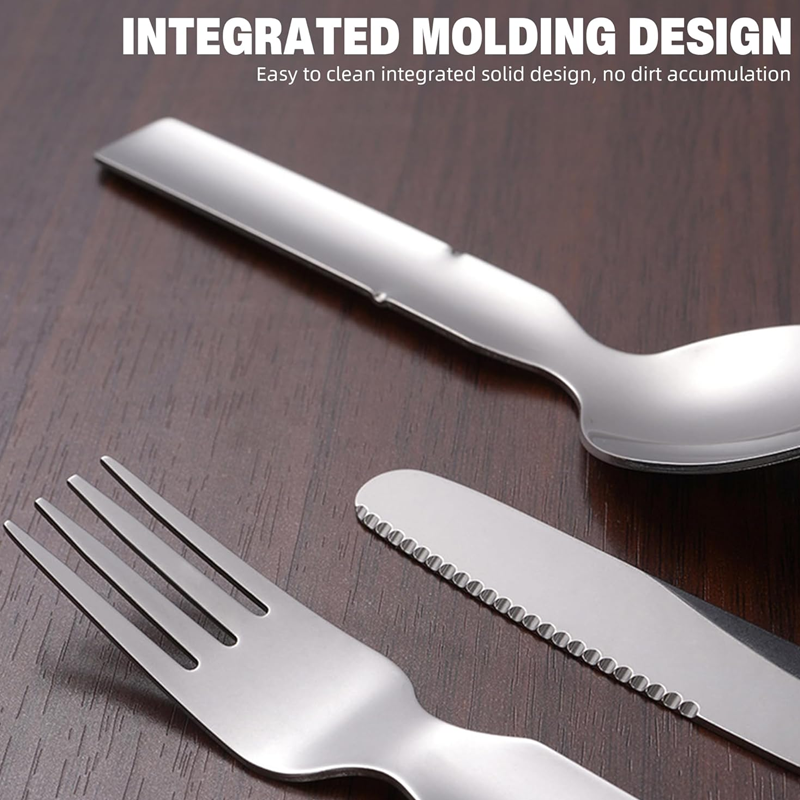 🥳2026 HOT SALE🥳💞50K+ SOLD!🍴🎒 50% OFF! 4-in-1 Stainless Steel Cutlery Set – Fork, spoon, knife & holder with bottle opener. Compact & travel-ready. Perfect for picnics & camping! 🏕️✨