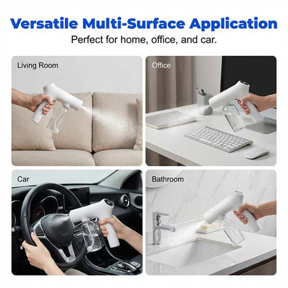 🦠🚫Cordless Nano Atomizer – Touchless Disinfecting & Blue Light 🧴💙