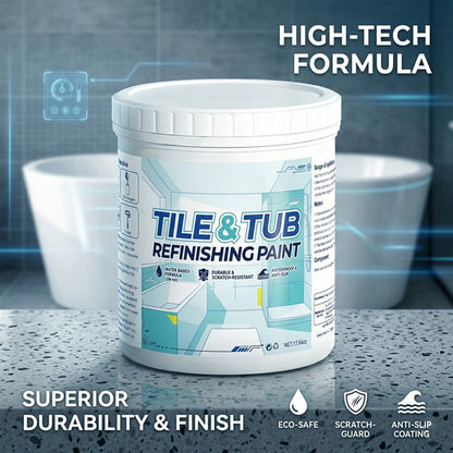 🥳HOT SALE🥳🛁🎨 50% OFF! Tile & Tub Refinishing Paint Kit – Waterproof, anti‑slip finish. Covers stains & cracks. Easy DIY, no pro needed. ✨🛡️