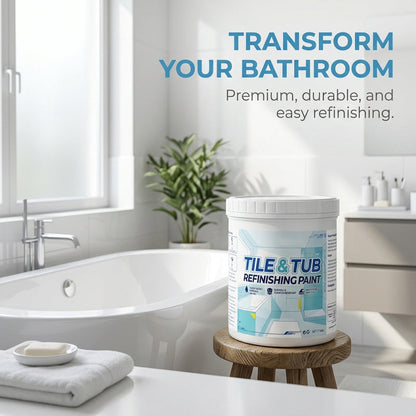 🥳HOT SALE🥳🛁🎨 50% OFF! Tile & Tub Refinishing Paint Kit – Waterproof, anti‑slip finish. Covers stains & cracks. Easy DIY, no pro needed. ✨🛡️