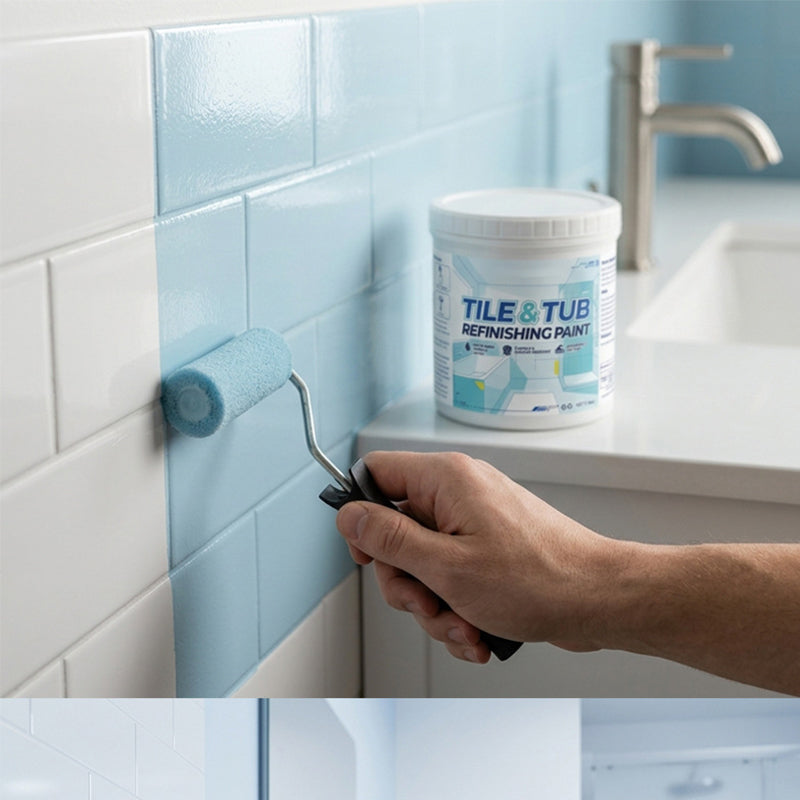 🥳HOT SALE🥳🛁🎨 50% OFF! Tile & Tub Refinishing Paint Kit – Waterproof, anti‑slip finish. Covers stains & cracks. Easy DIY, no pro needed. ✨🛡️