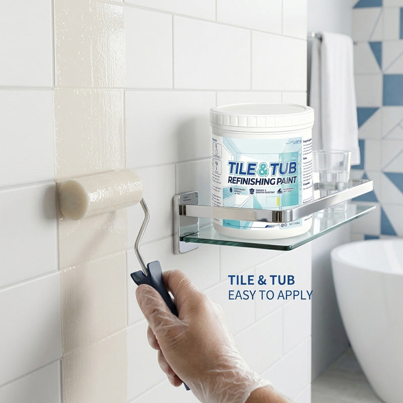 🥳HOT SALE🥳🛁🎨 50% OFF! Tile & Tub Refinishing Paint Kit – Waterproof, anti‑slip finish. Covers stains & cracks. Easy DIY, no pro needed. ✨🛡️