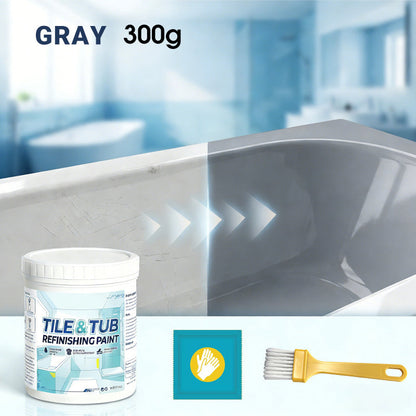 🥳HOT SALE🥳🛁🎨 50% OFF! Tile & Tub Refinishing Paint Kit – Waterproof, anti‑slip finish. Covers stains & cracks. Easy DIY, no pro needed. ✨🛡️