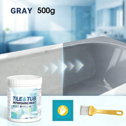 🥳HOT SALE🥳🛁🎨 50% OFF! Tile & Tub Refinishing Paint Kit – Waterproof, anti‑slip finish. Covers stains & cracks. Easy DIY, no pro needed. ✨🛡️