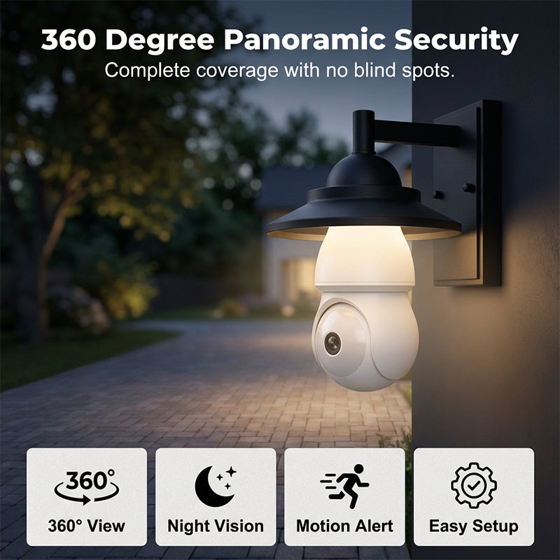 🥳2026 HOT SALE🥳💞50K+ SOLD!🔥Wireless Light Bulb Security Camera🔥