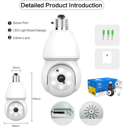 🥳2026 HOT SALE🥳💞50K+ SOLD!🔥Wireless Light Bulb Security Camera🔥