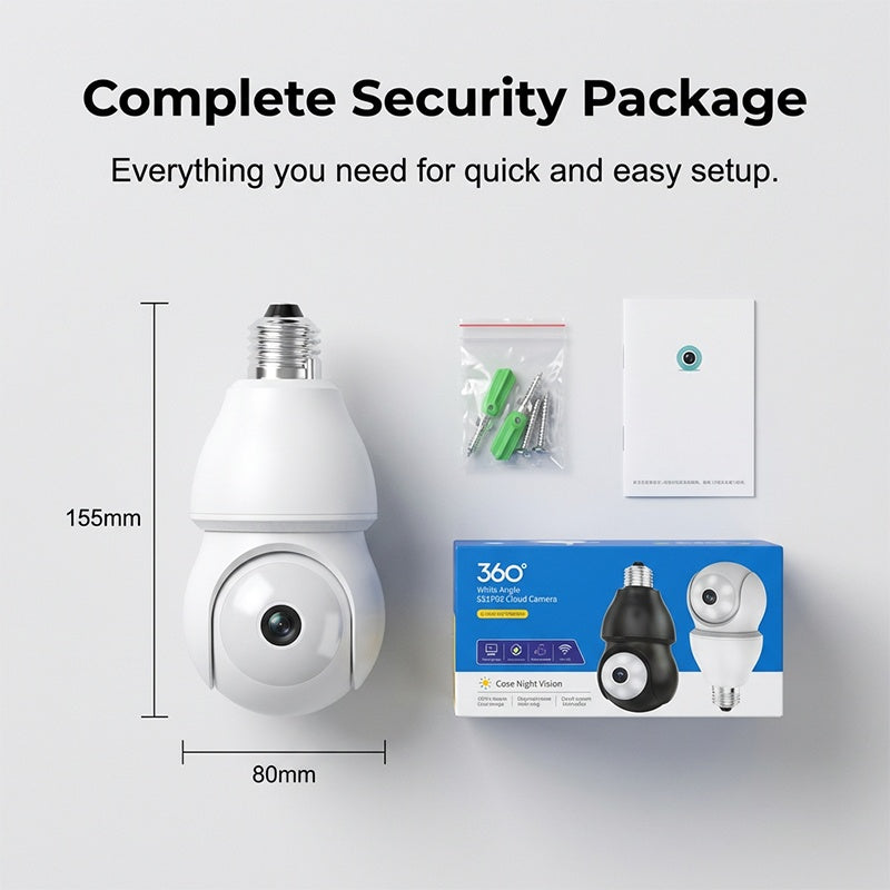 🥳2026 HOT SALE🥳💞50K+ SOLD!🔥Wireless Light Bulb Security Camera🔥