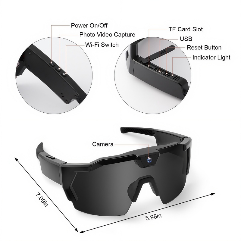 🎁 Hot Sale 50% OFF 🔥Outdoor Cycling Camera Glasses