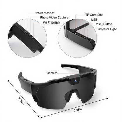 🎁 Hot Sale 50% OFF 🔥Outdoor Cycling Camera Glasses