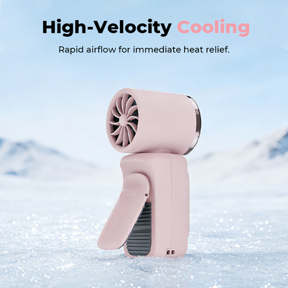 🏖️Exclusive 50% OFF | Portable Clip-On Cooling Fan | Hands-Free Personal Neck Fan with LED Battery Display & Adjustable Airflow | High-Velocity Mini Fan for Travel & Outdoors