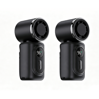 🏖️Exclusive 50% OFF | Portable Clip-On Cooling Fan | Hands-Free Personal Neck Fan with LED Battery Display & Adjustable Airflow | High-Velocity Mini Fan for Travel & Outdoors