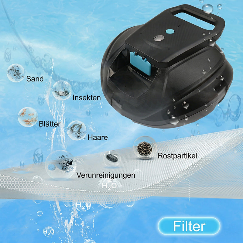 🥳2026 HOT SALE🥳💞50K+ SOLD!🤖🌊 50% OFF! Cordless Pool Robot – Dual motor, 130min runtime. IPX8 waterproof, climbs 6mm obstacles. Effortless clean, no cords! ✨🏊