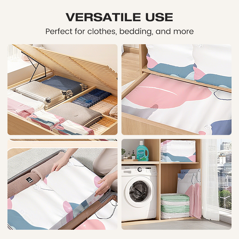 ⏳LAST DAY SALE ONLY $14.99!🏆🧳No‑Pump Vacuum Storage Bags – Press & seal, no pump needed. Saves 80% space, keeps clothes dry & dust‑free. Perfect for bulky bedding & off‑season gear. 🛏️🗄️