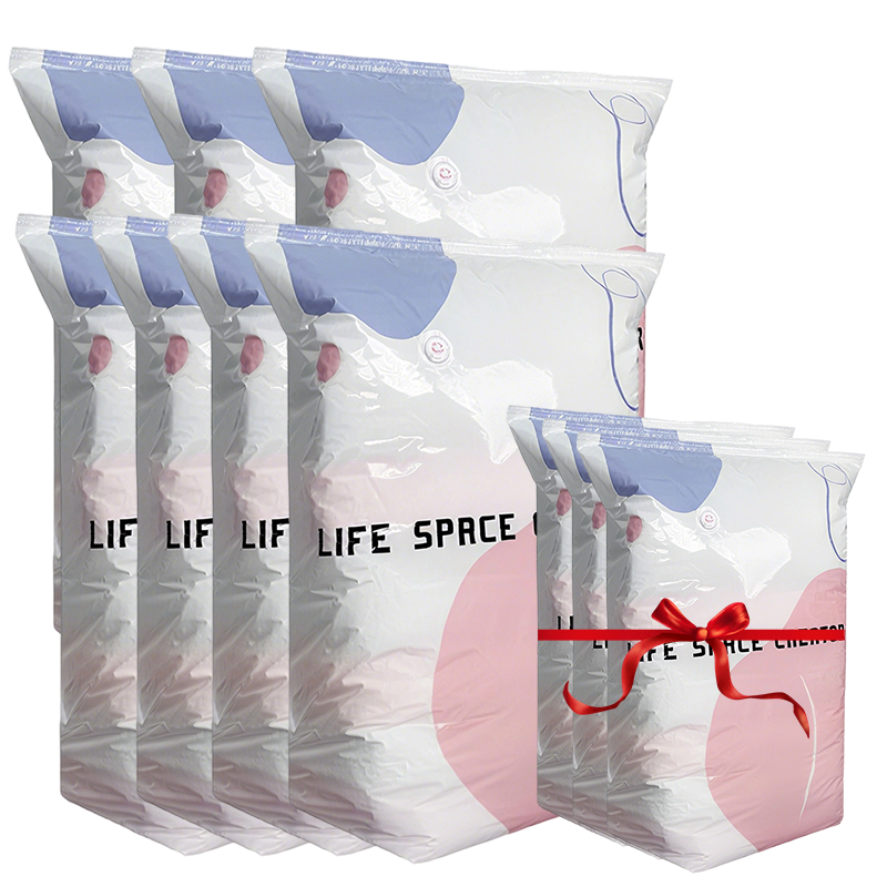 ⏳LAST DAY SALE ONLY $14.99!🏆🧳No‑Pump Vacuum Storage Bags – Press & seal, no pump needed. Saves 80% space, keeps clothes dry & dust‑free. Perfect for bulky bedding & off‑season gear. 🛏️🗄️