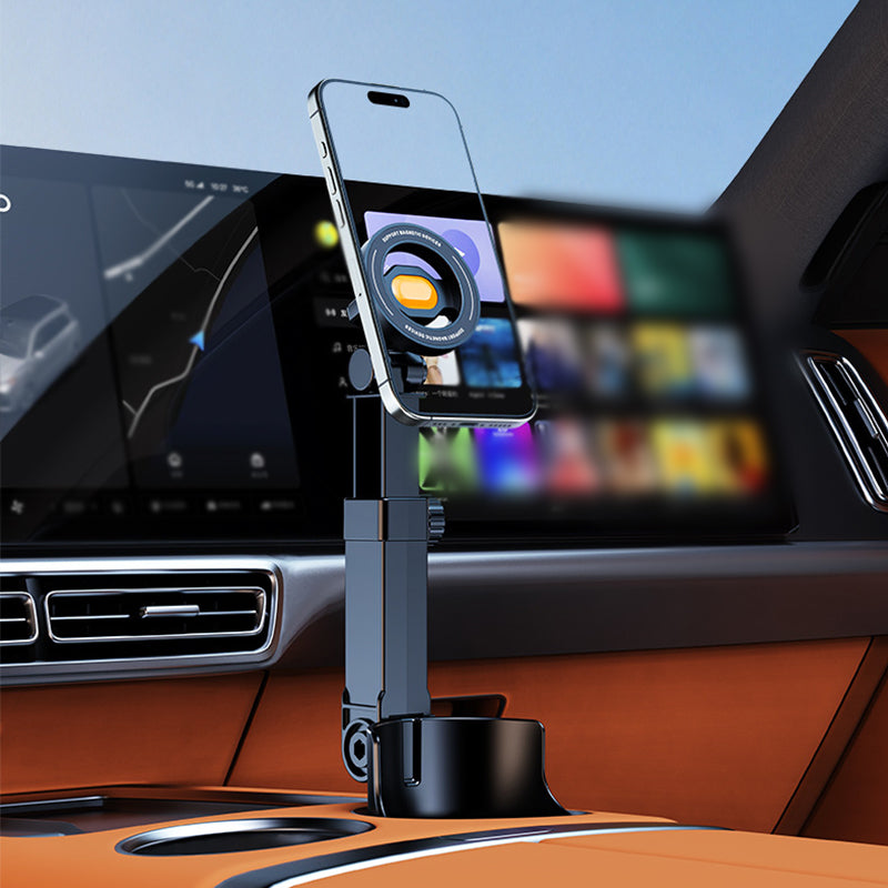⏳Time-Limited Special⏰Car Cup Holder Phone Mount – 360° Adjustable, Strong N52 Magnet, One-Hand Operation, Fits All Phones, Stable Magnetic & Clamp Models for Safe Driving