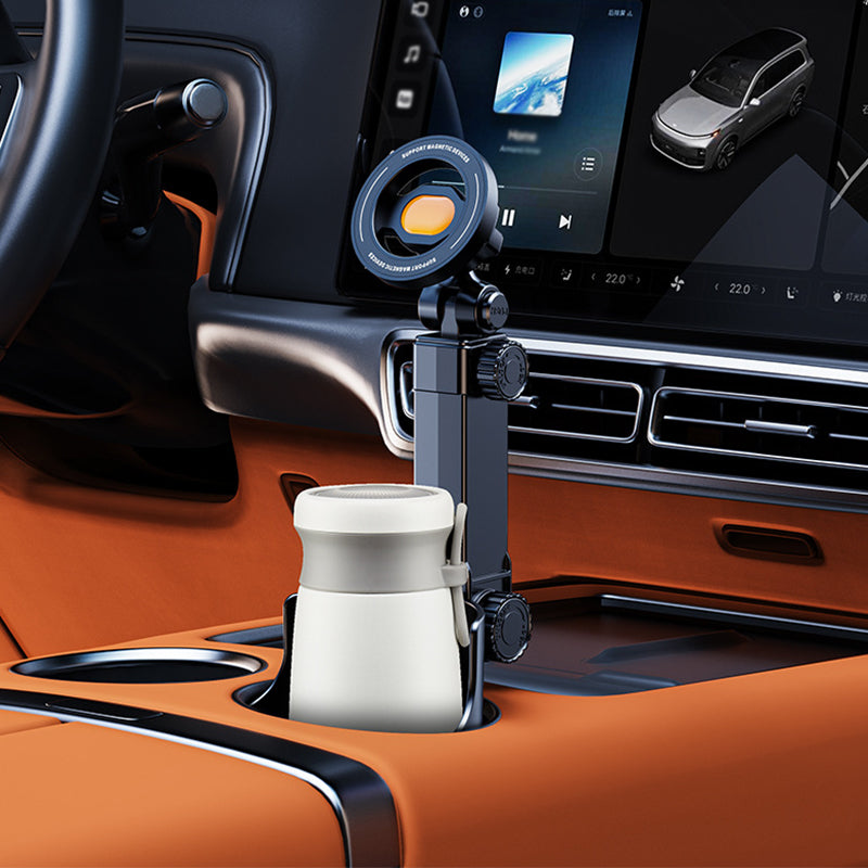 ⏳Time-Limited Special⏰Car Cup Holder Phone Mount – 360° Adjustable, Strong N52 Magnet, One-Hand Operation, Fits All Phones, Stable Magnetic & Clamp Models for Safe Driving