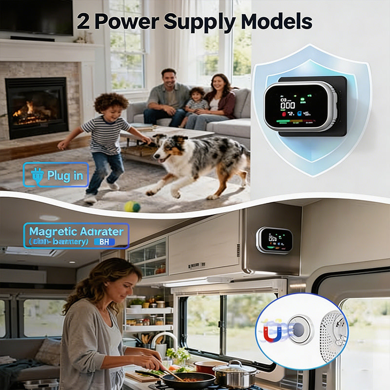 🔥Hot Sale 50% OFF🔥 Portable 4-Gas Alarm – LCD Display, Sound-Light-Vibration Alert, 10H Standby 🔥