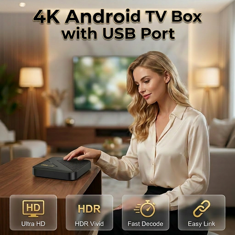 📺 50% OFF!🎮Android TV Box with Bluetooth