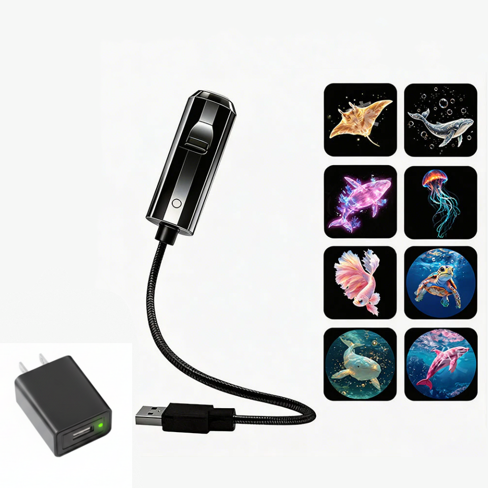 ✨Plug-and-Play HD Galaxy & Ocean Projector Night Light🥳50,000+ Happy Users