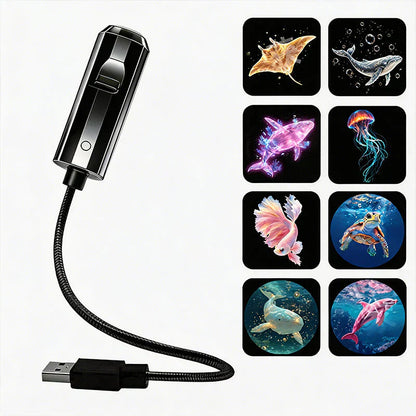 ✨Plug-and-Play HD Galaxy & Ocean Projector Night Light🥳50,000+ Happy Users