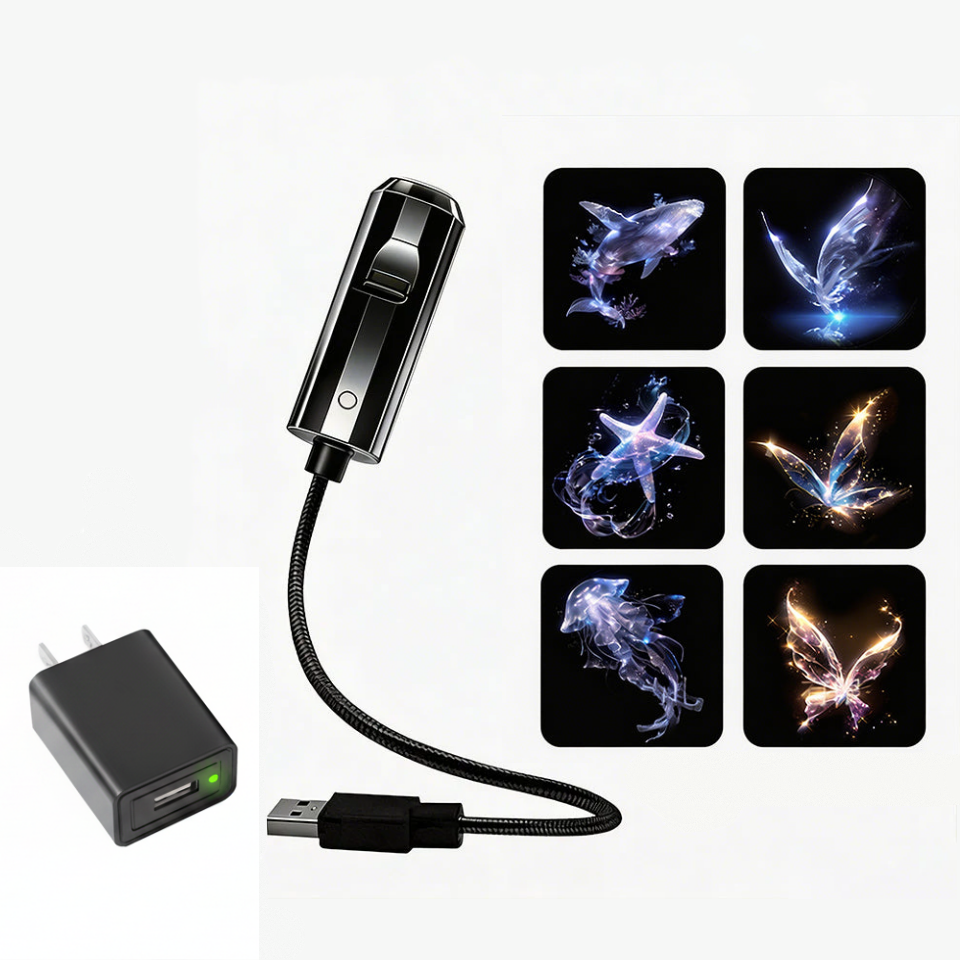 ✨Plug-and-Play HD Galaxy & Ocean Projector Night Light🥳50,000+ Happy Users