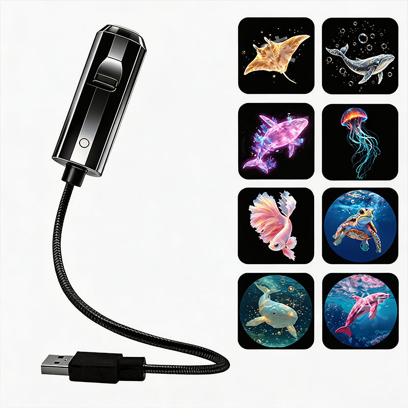 ✨Plug-and-Play HD Galaxy & Ocean Projector Night Light🥳50,000+ Happy Users